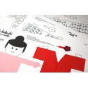 poupée kokeshi paper toy en papier à habiller