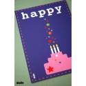 carte postale Happy - anniversaire