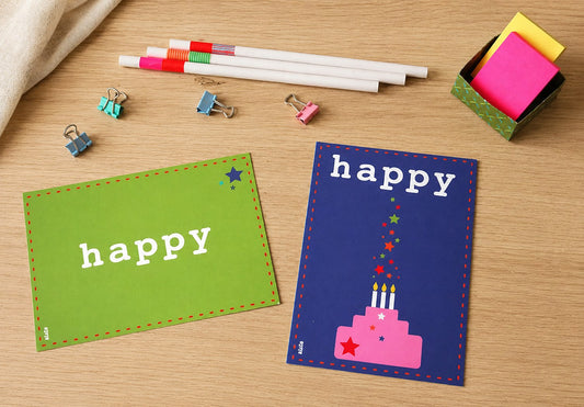 carte postale Happy - anniversaire