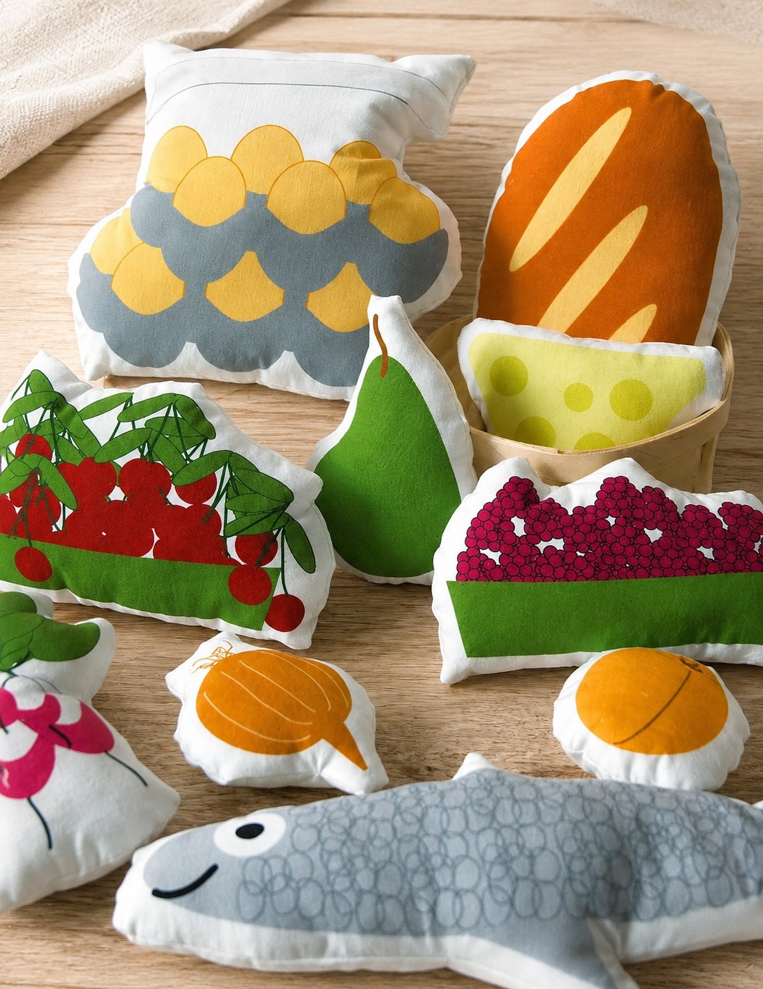 Retour de marché - fruits et légumes - kit couture