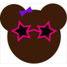Coupon de tissu ours Suzie la starlette