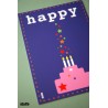 carte postale Happy - anniversaire