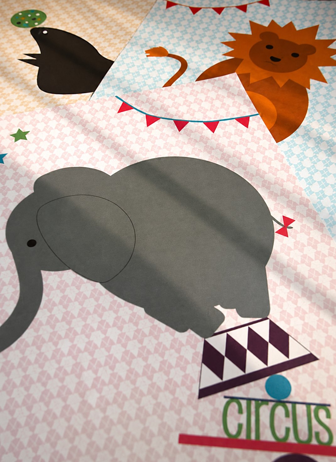 affiche éléphant de cirque