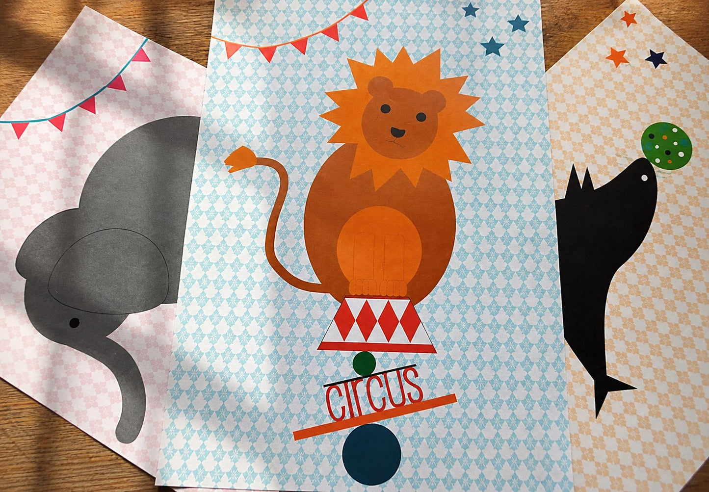 affiche éléphant de cirque