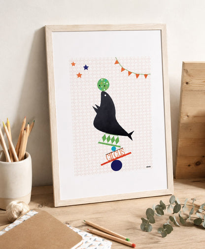affiche l'otarie du cirque