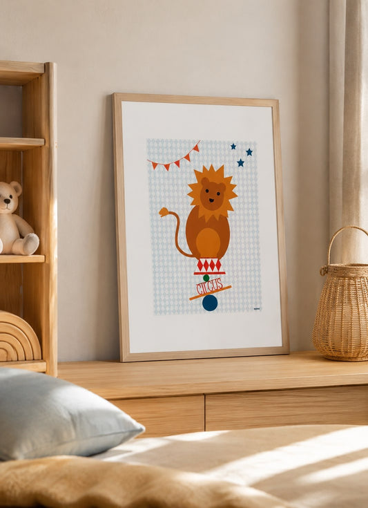 affiche le lion du cirque