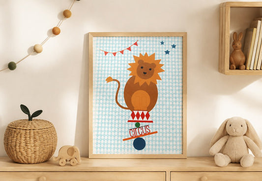 affiche le lion du cirque