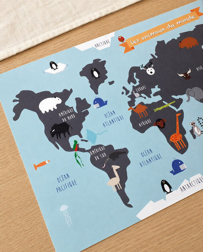 Affiche Les animaux du monde