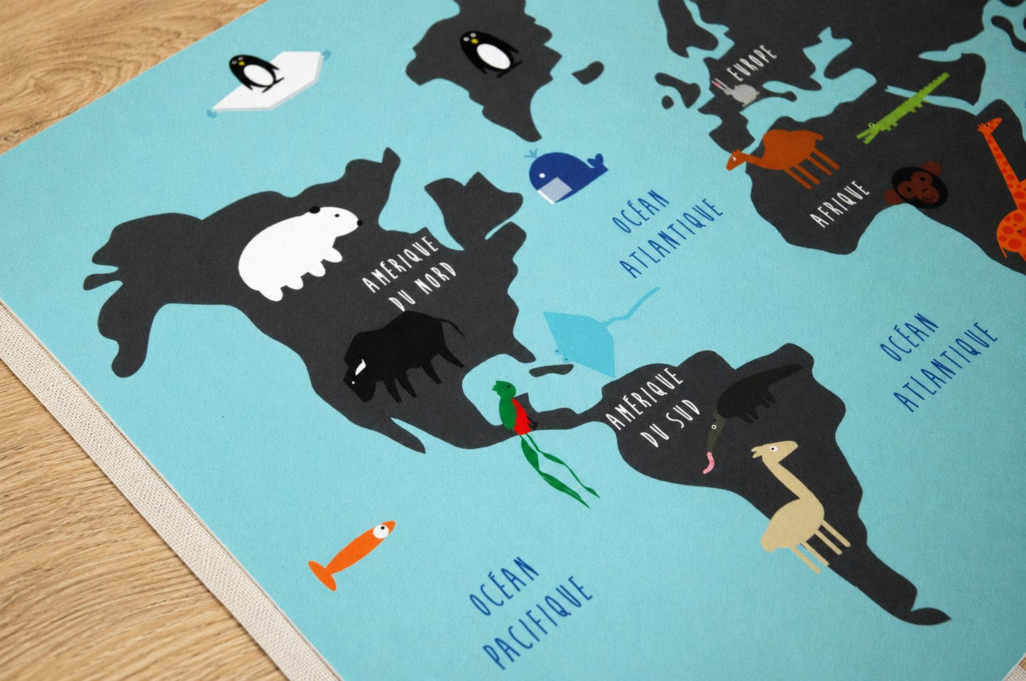 Affiche Les animaux du monde