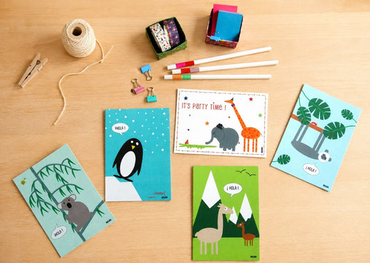 carte postale anniversaire - it's party time