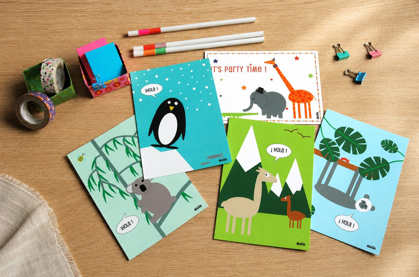 carte postale anniversaire - it's party time