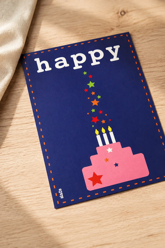 carte postale Happy - anniversaire