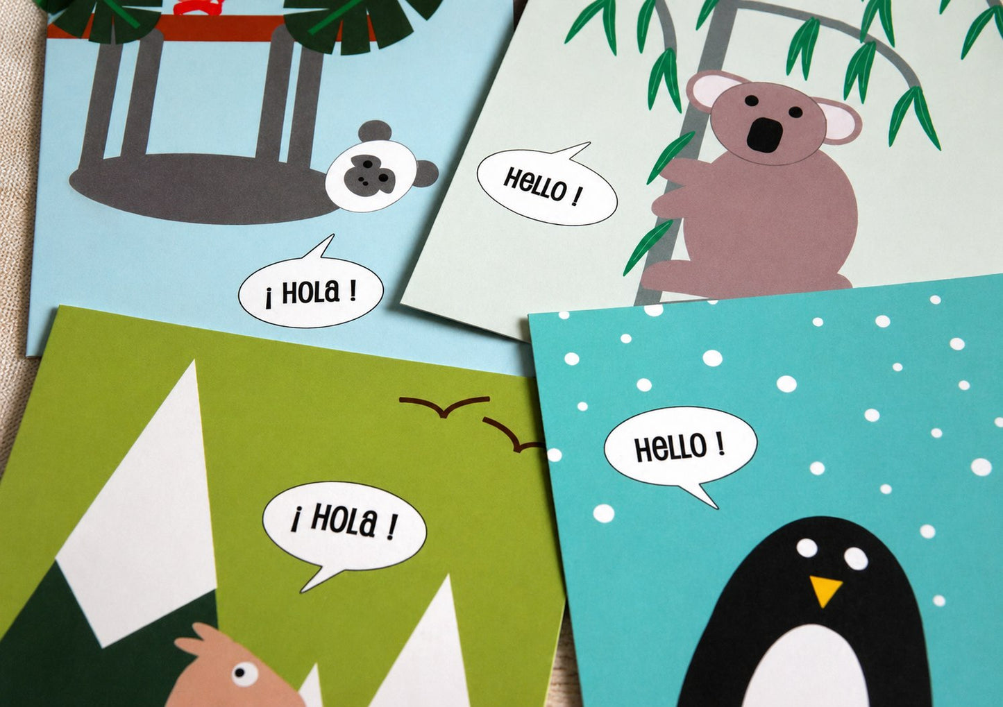 carte postale Hello le koala
