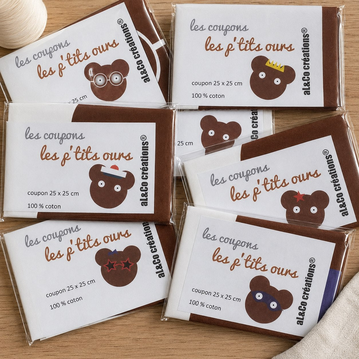 Coupon de tissu ours Ben le pirate