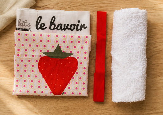 kit bavoir fraise