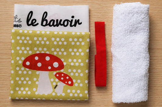 kit bavoir les petits champignons
