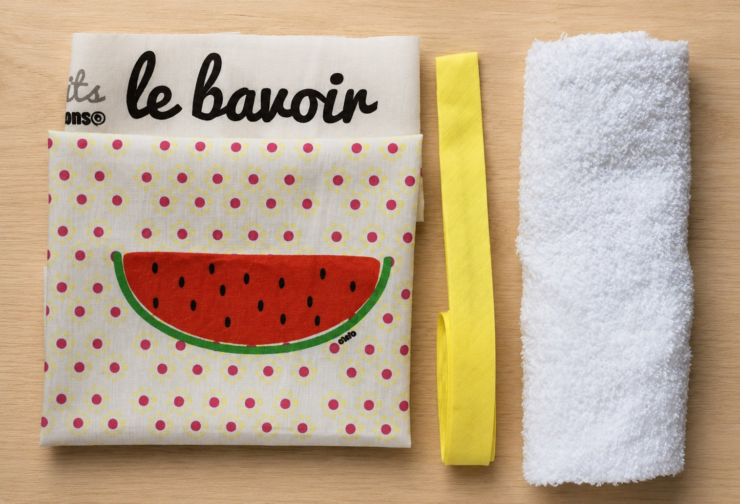 kit bavoir pastèque