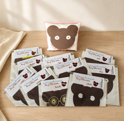 Kit coussin ours Barnabé et ses lunettes