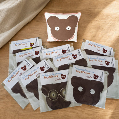 Kit coussin ours Louis le super chic