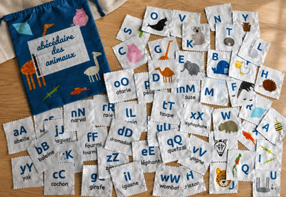 le mémory abécédaire ABC des animaux kit couture