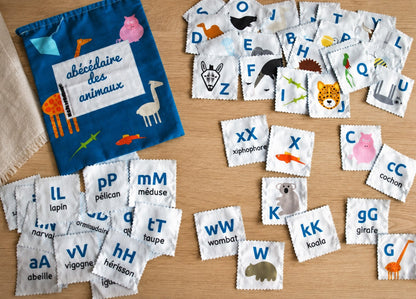 le mémory abécédaire ABC des animaux kit couture