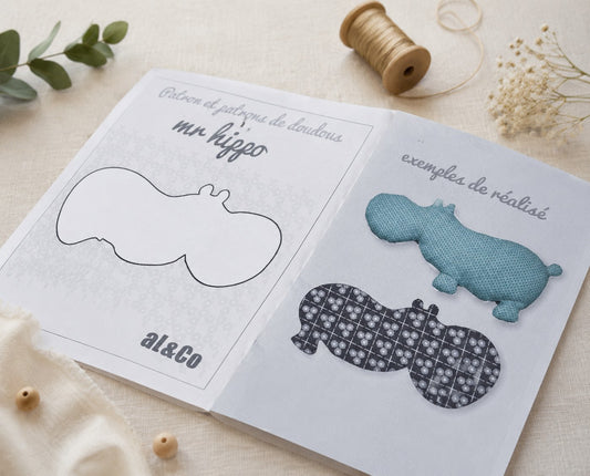 Mr Hippo patron de doudou