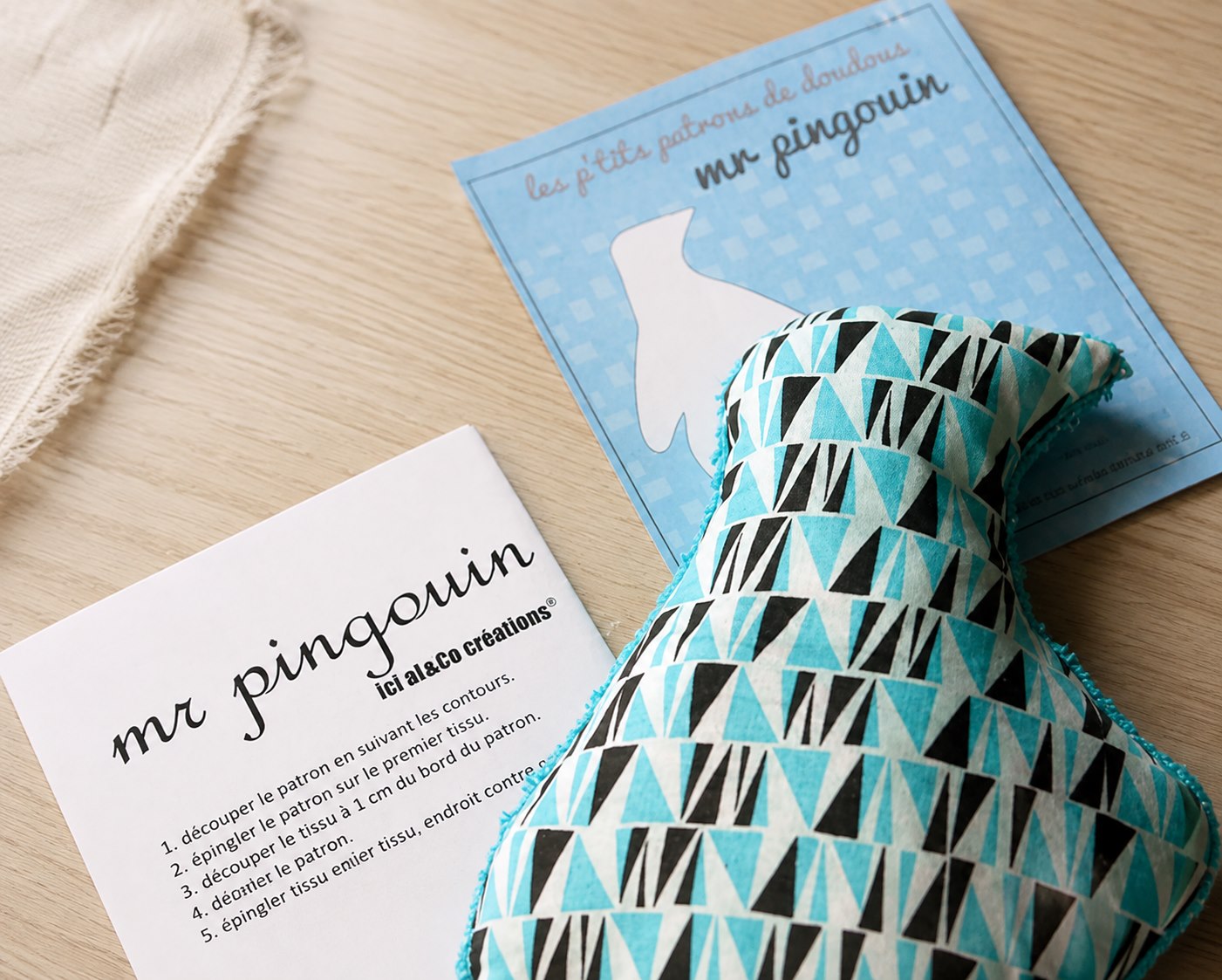 Mr Pingouin patron de doudou