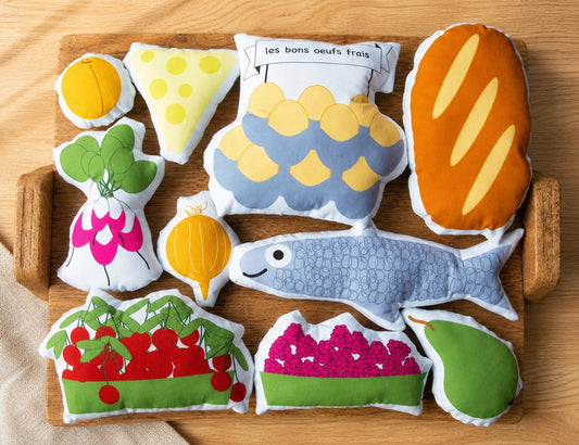 Retour de marché  - fruits et légumes - kit couture